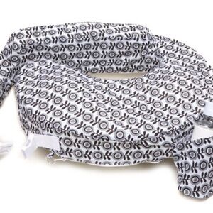 Modern Black and White Nursing Pillow